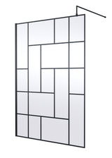 Abstract 1400mm Frame Wetroom Screen 8mm Glass