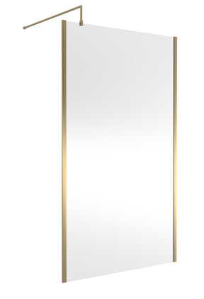 1200mm Outer Framed Wetroom Screen with Support Bar