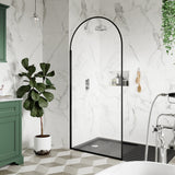 900mm Arched Wetroom Screen 8mm Glass