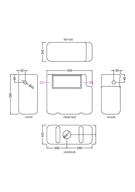 Dual Flush Concealed Cistern