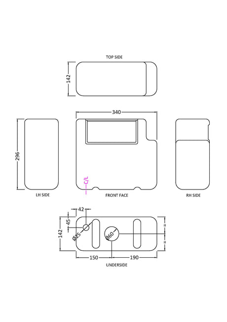 Dual Flush Concealed Cistern