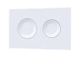 Matt White Round Dual Flush Push Button