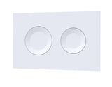 Matt White Round Dual Flush Push Button