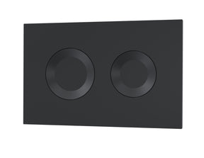 Matt Black Round Dual Flush Push Button