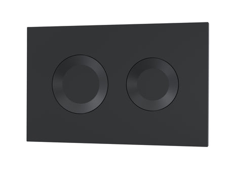 Matt Black Round Dual Flush Push Button
