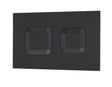 Matt Black Square Dual Flush Push Button