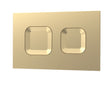 Brushed Brass Square Dual Flush Push Button