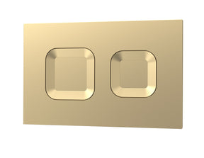Brushed Brass Square Dual Flush Push Button