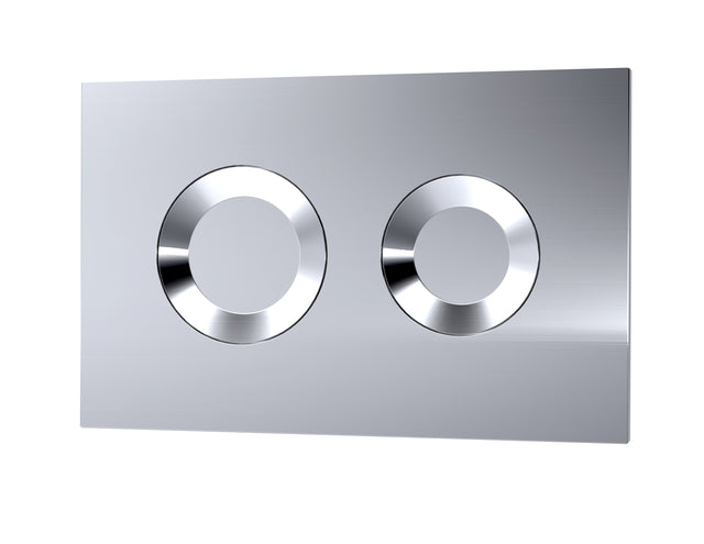 Hudson Reed Contemporary Round Chrome Wall Hung Concealed Cistern