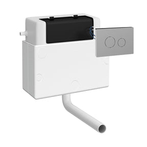 Hudson Reed Contemporary Concealed Cistern With Chrome Flush Plate