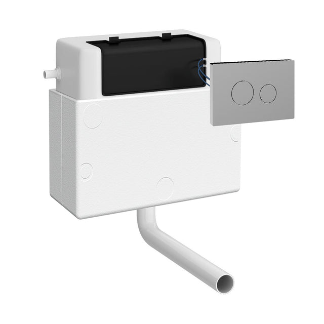 Hudson Reed Contemporary Concealed Cistern With Chrome Flush Plate
